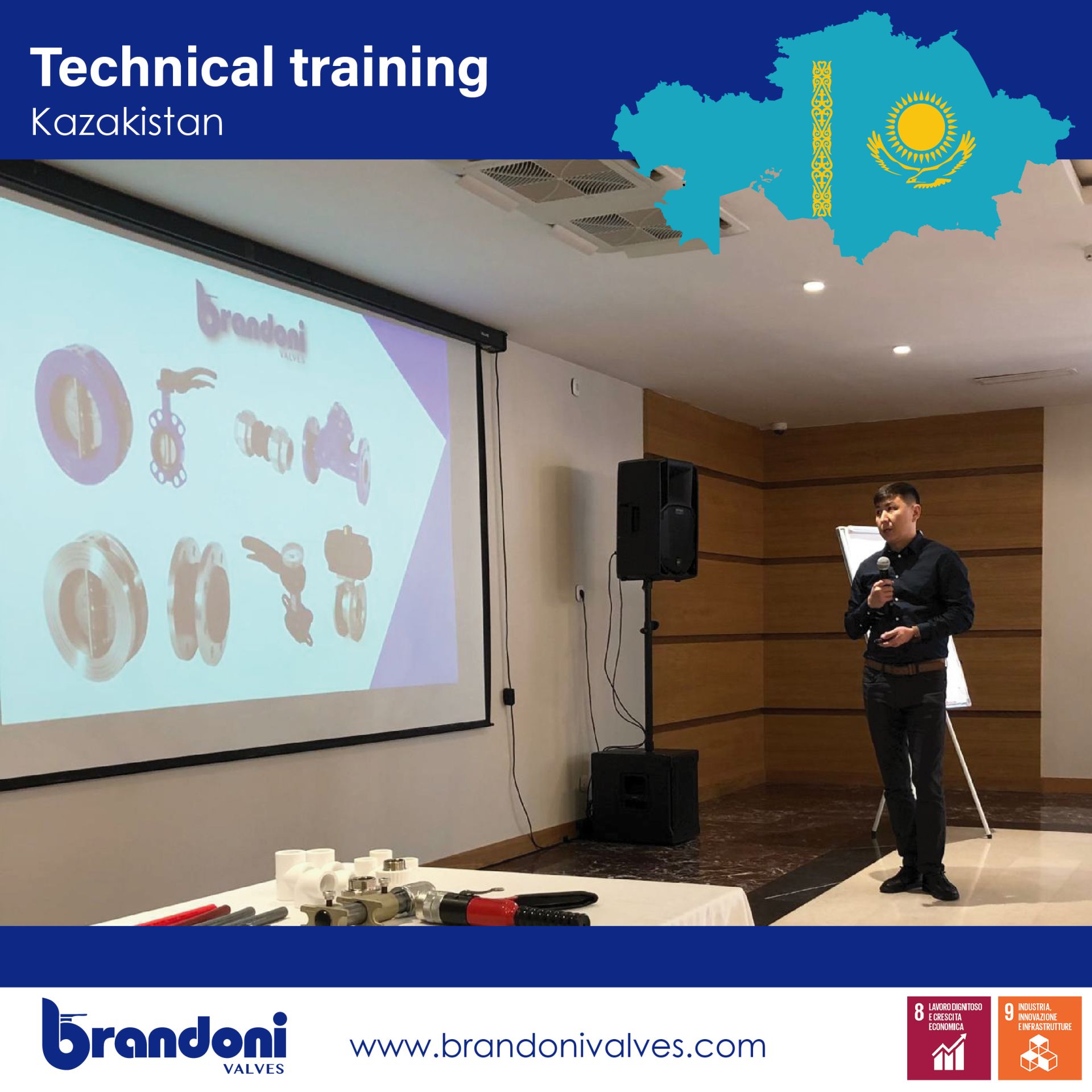 Brandoni Technical training in Kazakistan